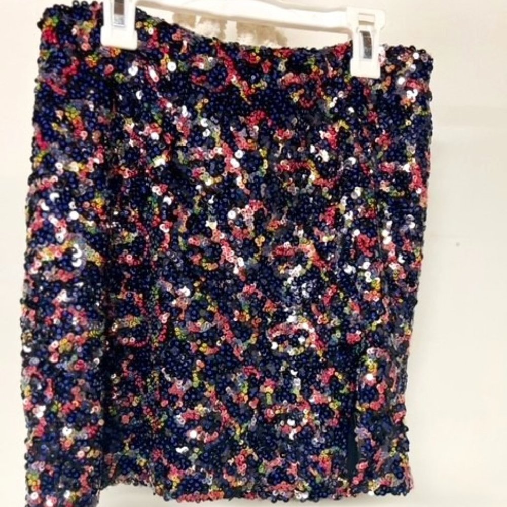Sequin Mini Skirt